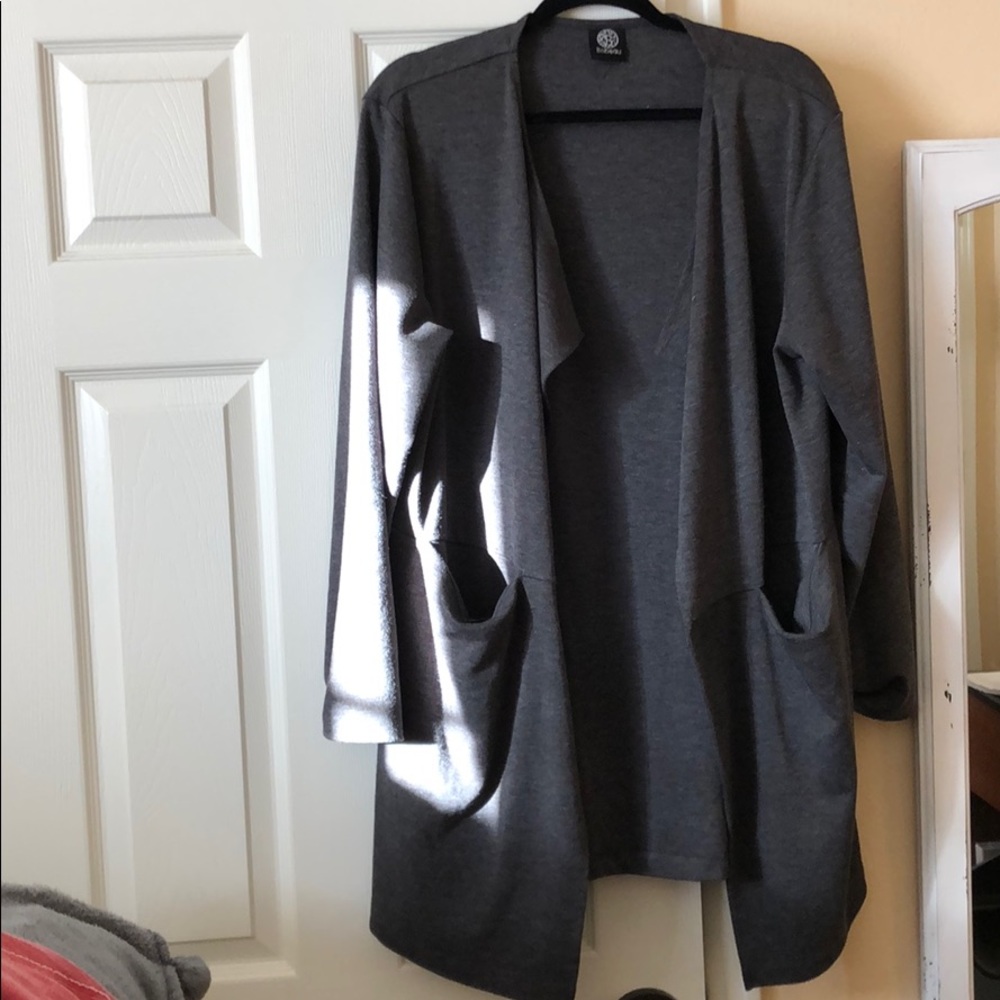 Grey cardigan
